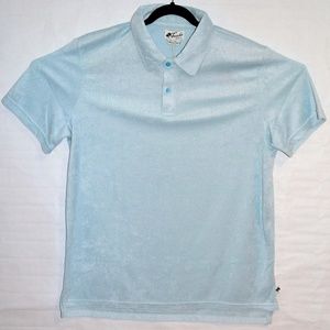 Trunks Light Blue Terry Cloth Polo Men's Large NWT